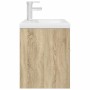 Mueble de baño con lavabo incorporado y grifo roble Sonoma von , Badezimmermöbel - Ref: Foro24-3325014, Preis: 198,66 €, Raba...