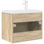 Mueble de baño con lavabo incorporado y grifo roble Sonoma von , Badezimmermöbel - Ref: Foro24-3325014, Preis: 198,66 €, Raba...