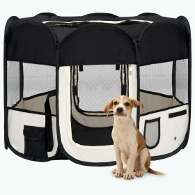 Parque de perros plegable bolsa de transporte negro 90x90x58 cm von vidaXL, Hundehütten und Zäune - Ref: Foro24-171005, Preis...
