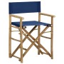 Klappbare Regiestühle 2 Stück aus Bambus und Stoff blau von vidaXL, Gartenstühle - Ref: Foro24-313030, Preis: 67,84 €, Rabatt: %