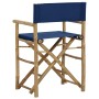 Klappbare Regiestühle 2 Stück aus Bambus und Stoff blau von vidaXL, Gartenstühle - Ref: Foro24-313030, Preis: 67,84 €, Rabatt: %