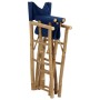 Klappbare Regiestühle 2 Stück aus Bambus und Stoff blau von vidaXL, Gartenstühle - Ref: Foro24-313030, Preis: 67,84 €, Rabatt: %