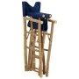 Sillas de director plegables 2 piezas bambú y tela azul de vidaXL, Sillas de jardín - Ref: Foro24-313030, Precio: 67,64 €, De...