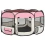 Parque de perros plegable y bolsa transporte rosa 125x125x61cm by vidaXL, Dog kennels and fences - Ref: Foro24-171011, Price:...