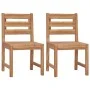 Gartenstühle 2 Einheiten aus massivem Teakholz von vidaXL, Gartenstühle - Ref: Foro24-315614, Preis: 138,10 €, Rabatt: %