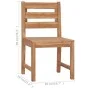 Gartenstühle 2 Einheiten aus massivem Teakholz von vidaXL, Gartenstühle - Ref: Foro24-315614, Preis: 138,10 €, Rabatt: %