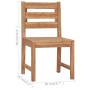 Gartenstühle 2 Einheiten aus massivem Teakholz von vidaXL, Gartenstühle - Ref: Foro24-315614, Preis: 139,49 €, Rabatt: %
