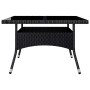 Garten-Essset 9-teilig aus PE-Rattan und schwarzem Akazienholz von vidaXL, Gartensets - Ref: Foro24-3058344, Preis: 564,42 €,...