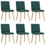 Sillas de comedor 6 unidades tela verde oscuro von , Essstühle - Ref: Foro24-3315496, Preis: 302,98 €, Rabatt: %