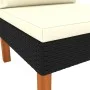 Sofás centrales 2 uds ratán sintético y madera de eucalipto von vidaXL, Modulare Sofas für den Außenbereich - Ref: Foro24-315...