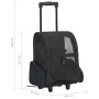 Black Multipurpose Folding Pet Cart by vidaXL, pet strollers - Ref: Foro24-171019, Price: 52,41 €, Discount: %