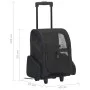 Black Multipurpose Folding Pet Cart by vidaXL, pet strollers - Ref: Foro24-171019, Price: 58,38 €, Discount: %