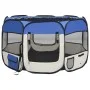 Foldable dog playpen and transport bag blue 110x110x58cm by vidaXL, Dog kennels and fences - Ref: Foro24-171014, Price: 50,53...