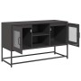 Mueble para TV de acero negro 100,5x39x60,5 cm von , TV-Möbel - Ref: Foro24-853380, Preis: 87,42 €, Rabatt: %