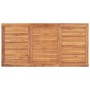 Garden dining table solid teak wood 160x80x77 cm by vidaXL, Garden tables - Ref: Foro24-315620, Price: 286,19 €, Discount: %