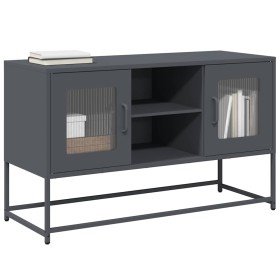 Mueble para TV de acero gris antracita 100,5x39x60,5 cm von , TV-Möbel - Ref: Foro24-853382, Preis: 92,06 €, Rabatt: %