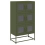 Aparador de acero verde oliva 68x39x123 cm de , Aparadores - Ref: Foro24-853354, Precio: 138,10 €, Descuento: %
