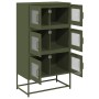Aparador de acero verde oliva 68x39x123 cm de , Aparadores - Ref: Foro24-853354, Precio: 138,10 €, Descuento: %