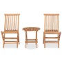 Klappbares Garten-Ess-Set 3 Stück aus massivem Teakholz von vidaXL, Gartensets - Ref: Foro24-315453, Preis: 154,67 €, Rabatt: %