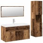 Juego de muebles de baño 4 piezas madera ingeniería envejecida von , Badezimmermöbel - Ref: Foro24-3328915, Preis: 418,21 €, ...