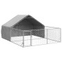 Caseta perros exterior con corral 4x3x1,9 m acero galvanizado von , Hundehütten - Ref: Foro24-3329241, Preis: 218,22 €, Rabat...