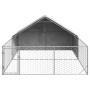 Caseta perros exterior con corral 4x3x1,9 m acero galvanizado von , Hundehütten - Ref: Foro24-3329241, Preis: 218,22 €, Rabat...