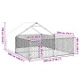 Caseta perros exterior con corral 5x3x1,9 m acero galvanizado von , Hundehütten - Ref: Foro24-3329243, Preis: 238,26 €, Rabat...
