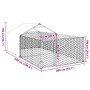 Caseta perros exterior con corral 5x2x1,5 m acero galvanizado von , Hundehütten - Ref: Foro24-3329236, Preis: 197,29 €, Rabat...