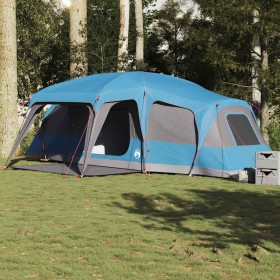 Tienda familiar con porche 9 personas impermeable azul von , Zelte - Ref: Foro24-4009585, Preis: 318,13 €, Rabatt: %