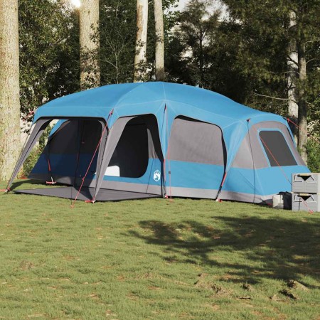 Tienda familiar con porche 9 personas impermeable azul von , Zelte - Ref: Foro24-4009585, Preis: 319,08 €, Rabatt: %