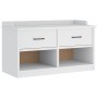 Banco de recibidor SANDNES madera maciza pino blanco 87x40x50cm von , Bänke für Hallen und Lager - Ref: Foro24-4010462, Preis...