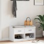 Banco de recibidor SANDNES madera maciza pino blanco 87x40x50cm von , Bänke für Hallen und Lager - Ref: Foro24-4010462, Preis...