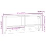 Perchero de pared SANDNES madera maciza de pino 87x12x35 cm von , Hut- und Garderobenständer - Ref: Foro24-4010469, Preis: 39...