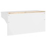 Perchero de pared SANDNES madera maciza pino blanco 87x30x42 cm von , Hut- und Garderobenständer - Ref: Foro24-4010474, Preis...