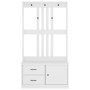 Perchero de entrada SANDENS madera pino blanco 87x40x159,5 cm von , Bänke für Hallen und Lager - Ref: Foro24-4010495, Preis: ...