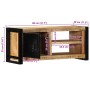 Mueble para la TV 80x30x35 madera maciza mango rugosa von , TV-Möbel - Ref: Foro24-4013591, Preis: 152,62 €, Rabatt: %