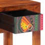Mesita de noche 2 uds 40x40x36 cm madera maciza de acacia