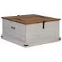Baúl de almacenamiento HALDEN blanco 91x91x47 cm madera maciza by , Storage trunks - Ref: Foro24-4018406, Price: 239,83 €, Di...