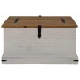 Baúl de almacenamiento HALDEN blanco 91x91x47 cm madera maciza by , Storage trunks - Ref: Foro24-4018406, Price: 239,83 €, Di...