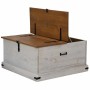 Baúl de almacenamiento HALDEN blanco 91x91x47 cm madera maciza by , Storage trunks - Ref: Foro24-4018406, Price: 239,83 €, Di...