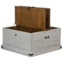 Baúl de almacenamiento HALDEN blanco 91x91x47 cm madera maciza by , Storage trunks - Ref: Foro24-4018406, Price: 239,83 €, Di...