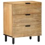 Mesita de noche madera maciza de mango 50x33x60 cm marrón by , Nightstands - Ref: Foro24-4017729, Price: 148,62 €, Discount: %