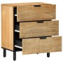Mesita de noche madera maciza de mango 50x33x60 cm marrón by , Nightstands - Ref: Foro24-4017729, Price: 148,62 €, Discount: %
