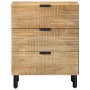 Mesita de noche madera maciza de mango 50x33x60 cm marrón by , Nightstands - Ref: Foro24-4017729, Price: 148,62 €, Discount: %