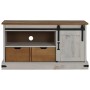Mueble de TV HALDEN con puerta corredera blanco 110x40x60 cm von , TV-Möbel - Ref: Foro24-4018410, Preis: 212,92 €, Rabatt: %