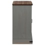 Aparador HALDEN con puerta corredera gris 80x40x80 cm de , Aparadores - Ref: Foro24-4018419, Precio: 205,49 €