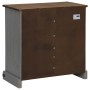 Aparador HALDEN con puerta corredera gris 80x40x80 cm de , Aparadores - Ref: Foro24-4018419, Precio: 205,49 €