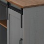 Aparador HALDEN con puerta corredera gris 80x40x80 cm de , Aparadores - Ref: Foro24-4018419, Precio: 205,49 €