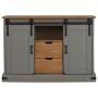 Aparador HALDEN 2 puertas correderas gris 112x40x80 cm de , Aparadores - Ref: Foro24-4018431, Precio: 279,13 €, Descuento: %