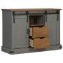 Aparador HALDEN 2 puertas correderas gris 112x40x80 cm de , Aparadores - Ref: Foro24-4018431, Precio: 279,13 €, Descuento: %